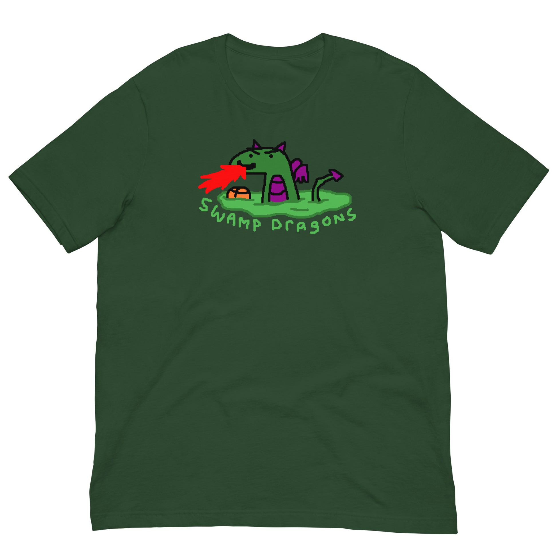 Official Nba Paint Swamp Dragons Logo T Shirt